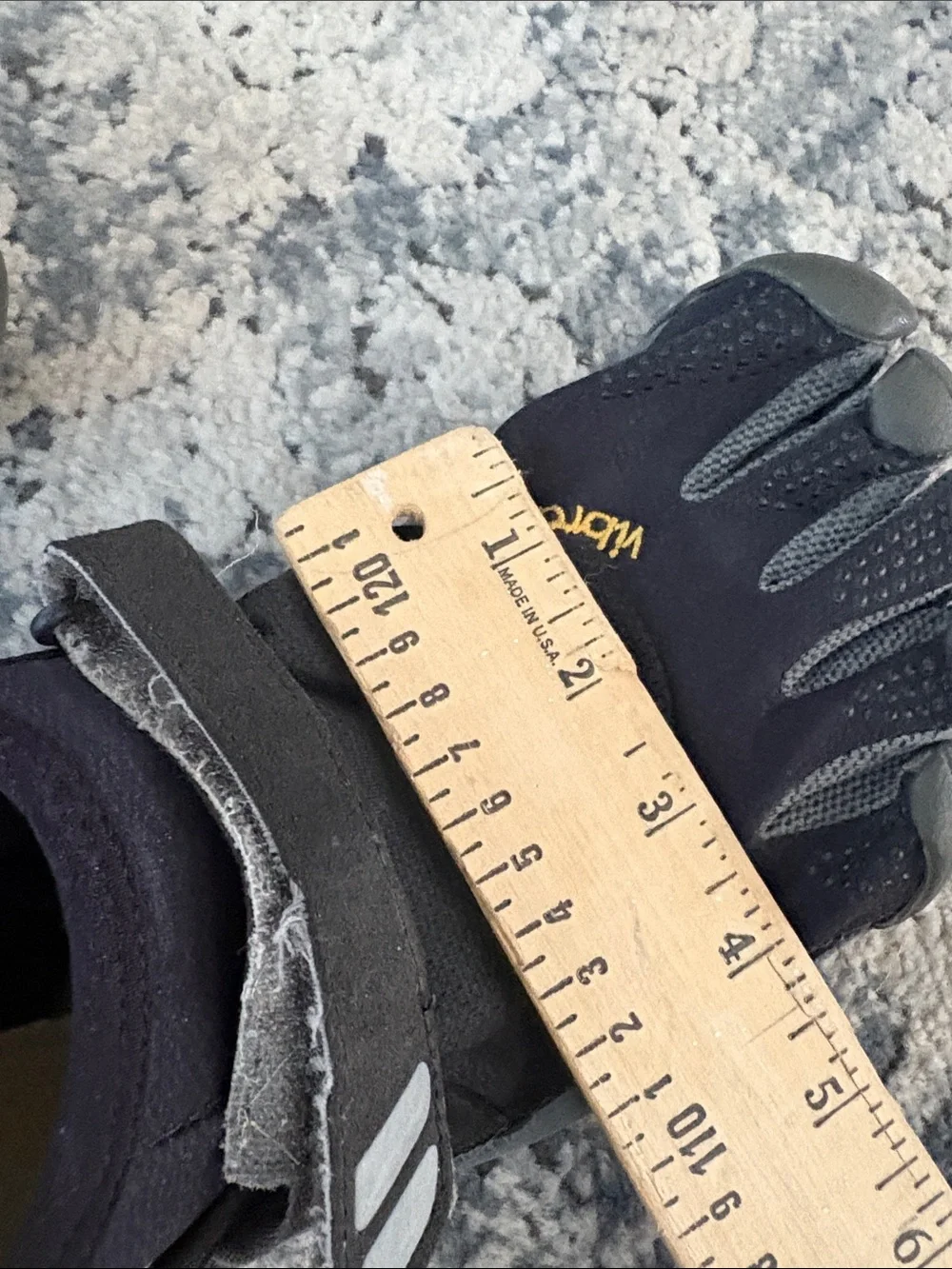 Vibram FiveFingers Black with Yellow Logo Toe Shoes